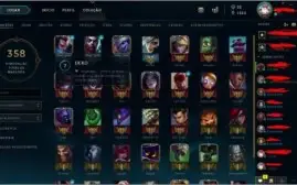 conta lol prata 2/ 134 champs/ 75 skins habilitadas