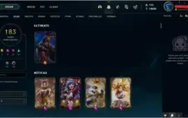 Conta Platina II com 3 skins prestígio e essência para nick