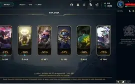 Conta Platina II com 3 skins prestígio e essência para nick