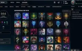 Conta league of legends Plat 2, Todos campeões 202 Skins!