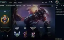 Conta league of legends Plat 2, Todos campeões 202 Skins!