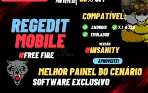 ✅ Regedit Mobile/Pc - Free Fire - Vitalício ✅ INSANITY
