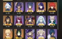 GENSHIN IMPACT - AR55, 14T5⭐Furina + Bis, Eula + Bis, Ganyu