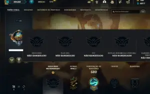Conta Unranked com TODOS os champs e 222 Skins + 5 Vitoriosa