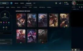 Conta lv 24 com 8 skins