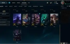 Conta lv 24 com 8 skins
