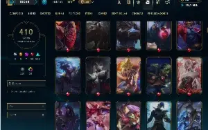 Bronze 4 com TODOS os champs e 410 Skins +6 Prestigios