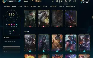 Bronze 4 com TODOS os champs e 410 Skins +6 Prestigios
