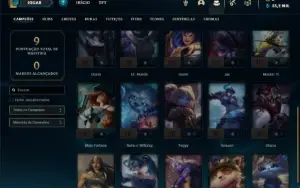 Conta Platina 2 com 25 Champs e 1 Skin
