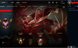 CONTA LEAGUE OF LEGENDS, OURO 3, 30 CAMPEÕES, POR 120 REAIS