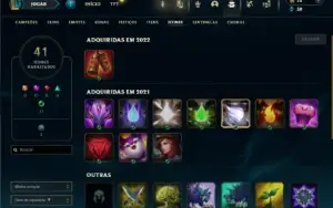 Unranked com 27 Champs e 3 Skins + 2 Fragmentos