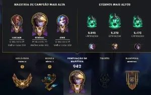 Ouro 2 com TODOS os Champs e 402 Skins