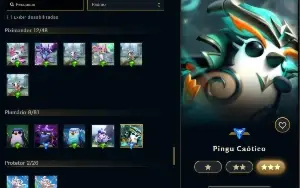 Ouro 2 com TODOS os Champs e 402 Skins