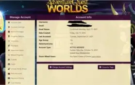 CONTA AQW 9 ANOS COM ITENS ENDGAME E RAROS
