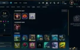 League of Legends conta lvl 22 upada manualmente