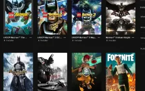 conta epic games com muitos jogos