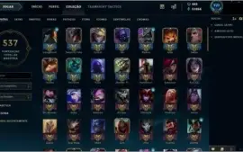 CONTA LOL LVL 250 TODOS CHAMP +300 SKINS +25 PAG RUNAS