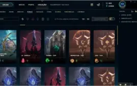 CONTA LOL LVL 250 TODOS CHAMP +300 SKINS +25 PAG RUNAS