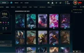 Conta League of Legends (+200 skins)