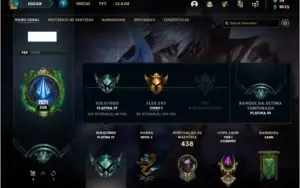 Conta platina 4 com 155 skins e 117 champs (MAIN JG)