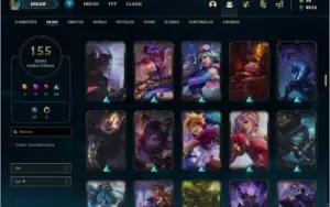 Conta platina 4 com 155 skins e 117 champs (MAIN JG)