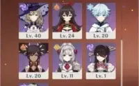 AR 55 (Diluc, Xiao, Keqing, Qiqi, Mona)