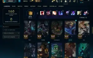 Prata 4 com 60 Champs e 18 Skins