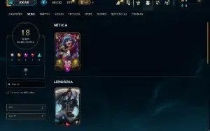 Prata 4 com 60 Champs e 18 Skins