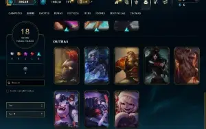 Prata 4 com 60 Champs e 18 Skins