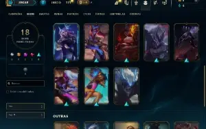 Prata 4 com 60 Champs e 18 Skins
