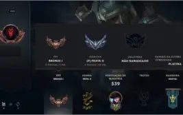 Conta de League Of Legends nível 458