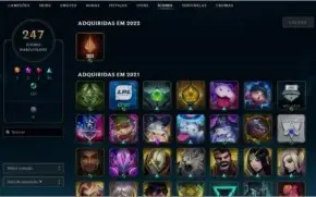 Conta de League Of Legends nível 458