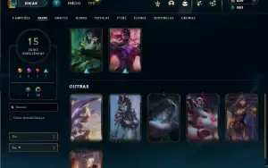 Esmeralda 3 com 45 Champs e 15 Skins + 7 Espolios