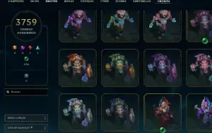 Conta de lol todas skins