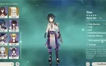 Conta ar44 xiao + lança primitiva, yae , ayato