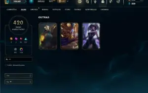 Unranked com TODOS os champs e 420 Skins
