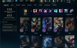 Unranked com TODOS os champs e 420 Skins