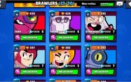 10.550 troféus, 27 brawlers, 1 lendário, a mais top do site!