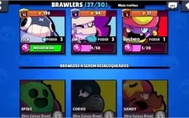 10.550 troféus, 27 brawlers, 1 lendário, a mais top do site!
