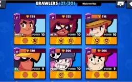 10.550 troféus, 27 brawlers, 1 lendário, a mais top do site!