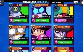 10.550 troféus, 27 brawlers, 1 lendário, a mais top do site!