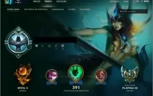 Conta League of Legends Platina 3 (todos os champs)