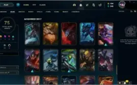 ACC LOL LVL 193 C/ VÁRIAS SKINS, ÍCONES E CAMPEÕES