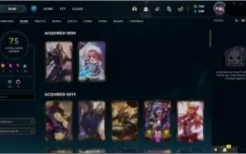 ACC LOL LVL 193 C/ VÁRIAS SKINS, ÍCONES E CAMPEÕES