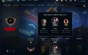conta de league of legends com skins barata