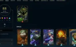 Conta League of Legends Full Acesso - 106 Champs e 88 Skins