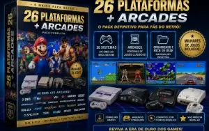 O Maior Pack Retrô Gamer Chegou! 🎮