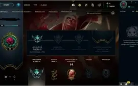 Conta LOL - Platina IV, 62% de WR