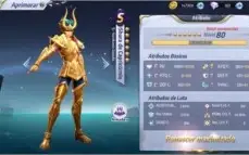 Conta de Saint Seiya Awekening na promoção