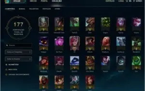 Vendo conta League of Legends - COMPLETA